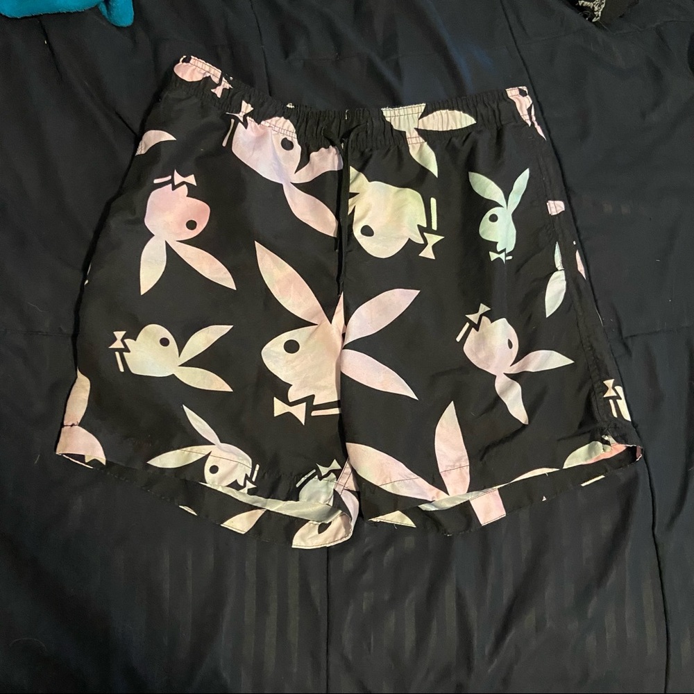 Mens playboy swim shorts